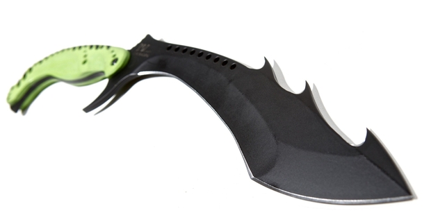 Zombie knives are sold online and are supposedly to be used to 'exterminate the undead'.