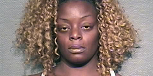 Sheborah Latrice Thomas is shown in a booking picture. Photo / AP