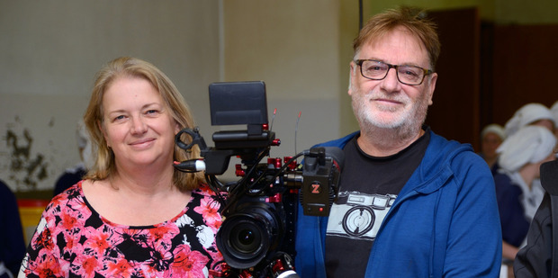 Gloriavale documentary makers Amanda Evans and Ivars Berzins.