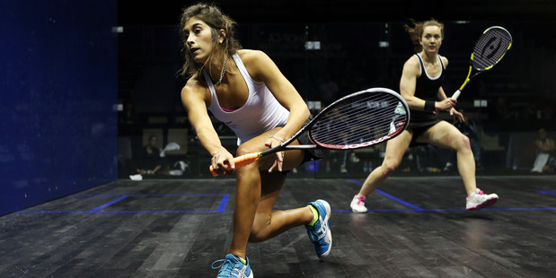 Aisling Blake competes against Megan Craig. Photo / Getty Images