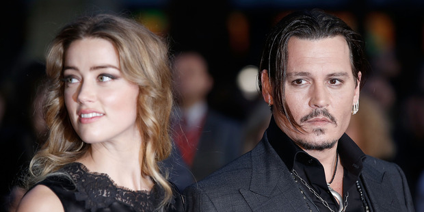 Heard and Depp attend the BFI London Film Festival together, at Odeon Leicester Square.
