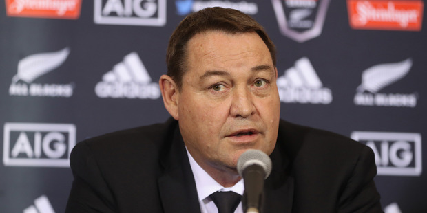 All Blacks coach Steve Hansen has renewed his war of words with Wallabies coach Michael Cheika ahead of their Rugby Championship opener next weekend. Photo / Getty Images