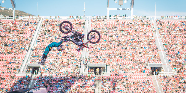 Palmerston North native Levi Sherwood, Nitro World Games winner, will be at the Nitro Circus Live Show in Tauranga. Photo/supplied