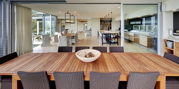 The outdoor patio entertaining area. Photo / Supplied