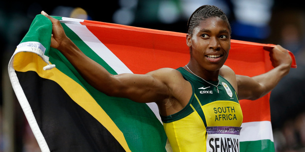 South Africa's Caster Semenya reacts after finishing in second place in the women's 800-metre final at the 2012 Summer Olympics in London. Photo / AP
