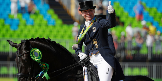 If there's one thing we know about this horse, it's that it is definitely less than four months pregnant. Photo / AP
