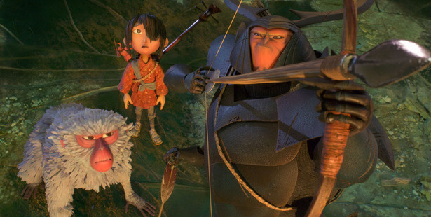 The battle is joined for Monkey, Kubo and Beetle in an epic action-adventure Kubo and the Two Strings. Photo / LAIKA / Focus Features