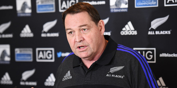 All Blacks Coach Steve Hansen during a press conference at the Spencer on Byron Hotel. Photo / Photosport