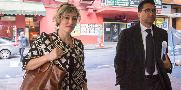 Eli Devoy arriving at court in June with her lawyer Quentin Duff. Photo / Greg Bowker