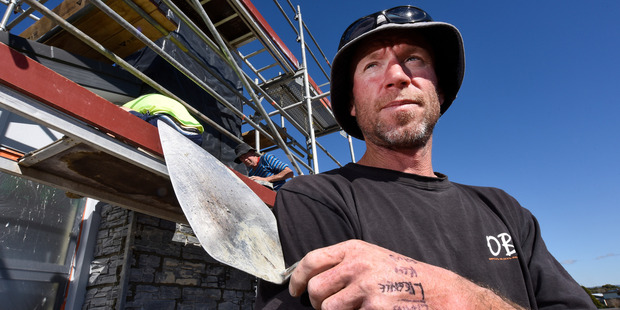 Omanu Bricklayers director Damon Page says he could hire three experienced staff if he could find them. PHOTO/GEORGE NOVAK