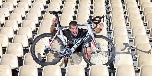 LOYAL SUPPORTER: Bike to the game on Saturday and cheer on the Steamers, is the message Chris Willett from Tauranga Triathlon is giving. PHOTO/JOHN BORREN