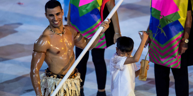 Pita Taufatofua's well-oiled torso has introduced the world to Tonga. Photo / AP