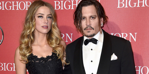 Heard and Depp arrive at the 27th annual Palm Springs International Film Festival Awards Gala in Palm Springs, California.