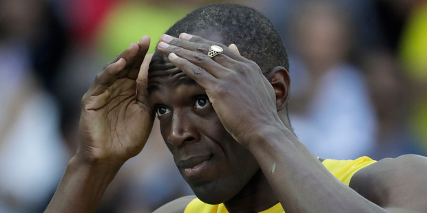 Jamaica's Usain Bolt prepares before a men's 100-meter heat during the athletics competitions of the 2016 Summer Olympics. Photo / AP.
