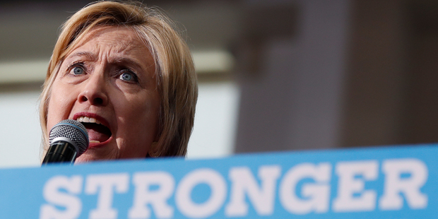 Democratic presidential candidate Hillary Clinton. Photo / AP