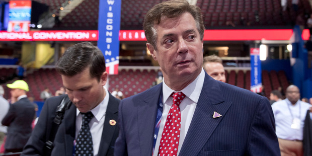 Donald Trump confirmed the resignation of Paul Manafort in a statement. Photo / AP