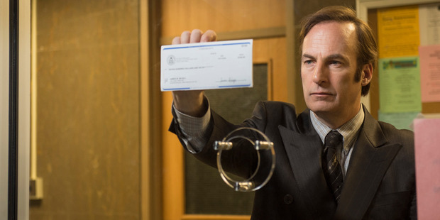 Bob Odenkirk as Saul Goodman in a scene from Better Call Saul.