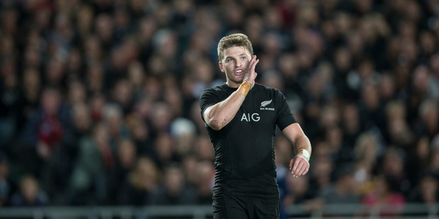 Beauden Barrett's outstanding form will see him start Saturday's test against the Wallabies. Photo / Greg Bowker
