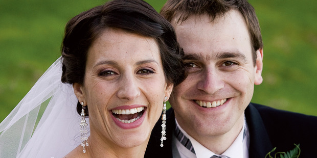 Lecretia Seales with her husband Matt Vickers on their wedding day, April 2006. Photo / Supplied