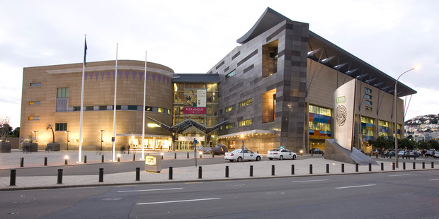Te Papa Museum will be closed for a second day after sprinklers doused two floors yesterday evening. Photo / Mark Mitchell