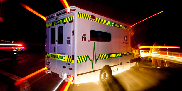 One woman was transported to Dunedin Hospital with moderate injuries. Photo / File