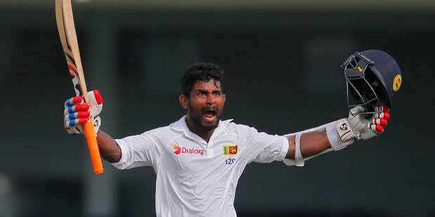 Sri Lanka's Kaushal Silva has broken a horrendous streak of batting form to put Sri Lanka in control of the third test against Australia. Photo / AP
