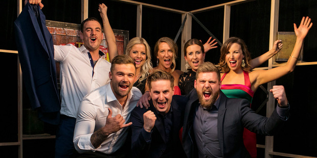 The Block NZ contestants celebrate at the Live Auction Grand Final.