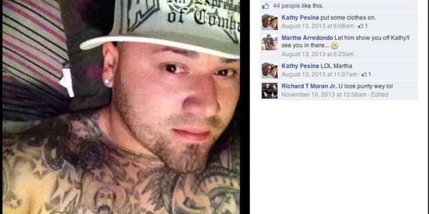 Photos from police officer Julian Pesina's Facebook page. Photo / The Washington Post / San Antonio Express-News