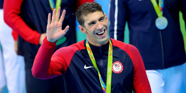 Legendary Olympic swimmer Michael Phelps. Photo / Photosport