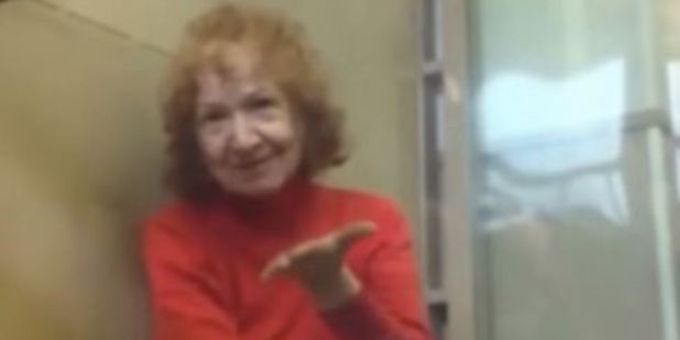 Samsonova blows a kiss to court reporters. Photo / YouTube