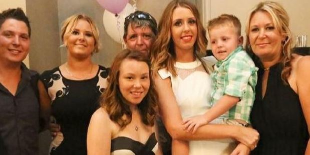 The last family picture, taken in January 2014, with Tracey O'Brien Maw far right. Photo / via news.com.au