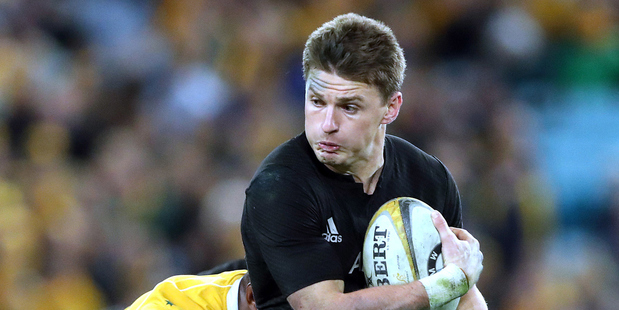 Beauden Barrett continued his excellent form last night in the All Blacks' 42-8 demolition of the Wallabies in Sydney. Photo / Photosport