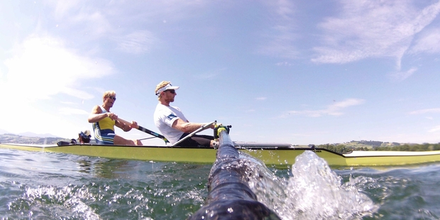 Training on the long row to Rio. Photo / Photosport