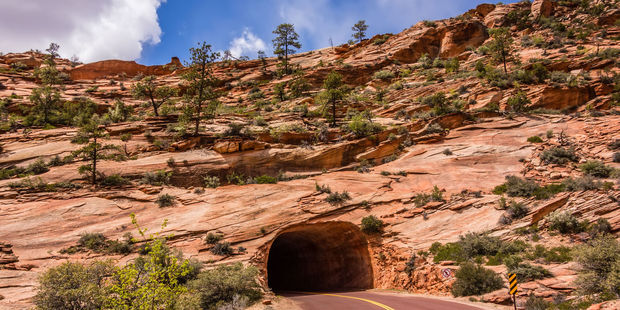 The Zion-Mt. Carmel Highway and Tunnel. Photo / 123RF