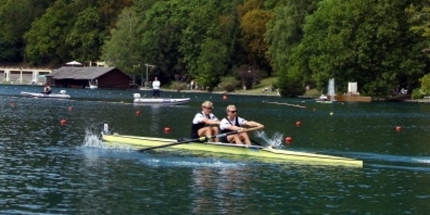 On Lake Bled at the FISA Rowing World Championships in Slovenia in 2011. Photo / Getty Images