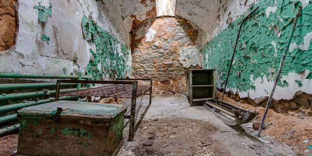 A prison cell at Eastern State Penitentiary in Philadelphia. Photo / 123RF