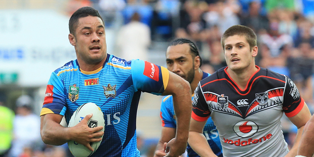Fans flocked to see Jarryd Hayne's return to the NRL for the Titans against the Warriors earlier this month. Photo / Photosport.