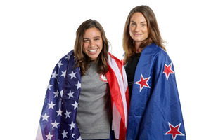 Nikki Hamblin and Abbey D'Agostino. Photo / Getty Images