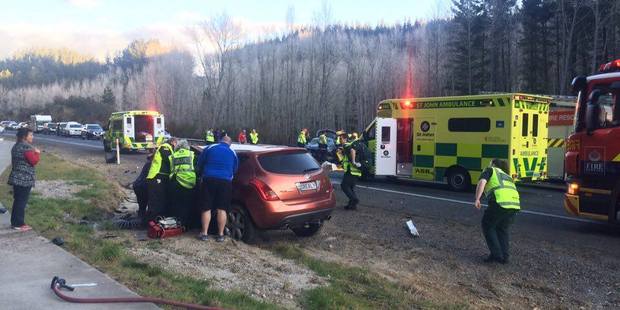 Emergency services at the scene. PHOTO/KYRA DAWSON