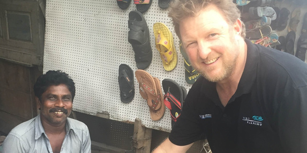 SEE HERE: Dan Steele visits a shoe stall in India during the Global Focus part of his Nuffield Scholarship.