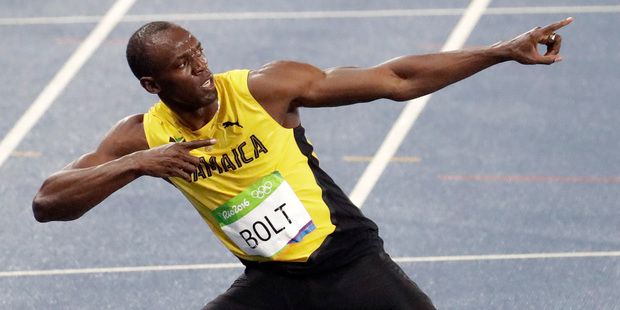 According to Jady Duarte, Usain Bolt pulled his famous pose for her. Photo / AP