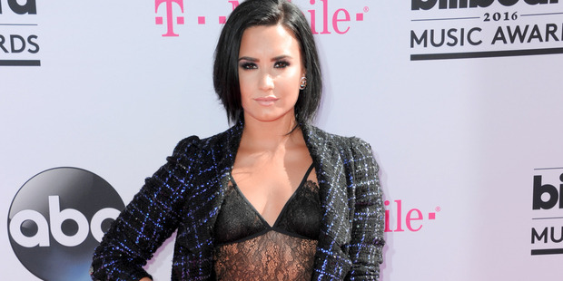 Demi Lovato arrives at the Billboard Music Awards in Las Vegas this year. Photo / AP