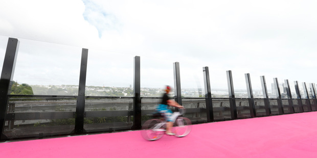 Nelson St cycleway in Auckland. Photo / Getty Images