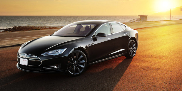 The Tesla Model S sedan is now the third-fastest car in the world. Photo / AP