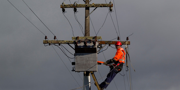 Power has been restored to most of Vector's network after fierce winds causes widespread outages. PHOTO / FILE