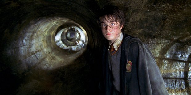 A scene from the movie Harry Potter and the Chamber of Secrets.