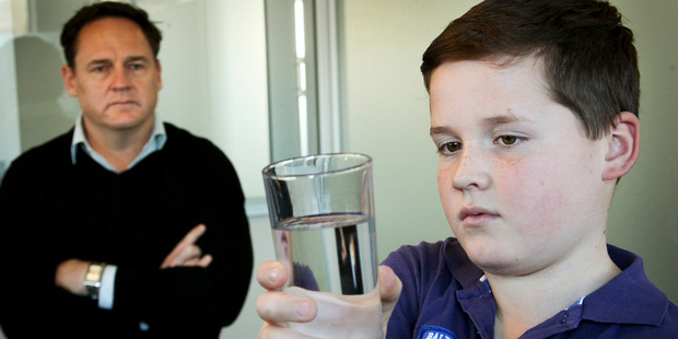 Water bug sufferers, Tobias Taylor and Oliver Taylor 11 of Hereworth School, Havelock North. Photo/NZME