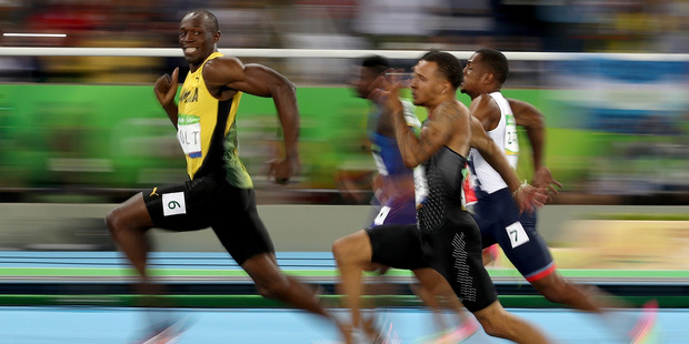 Usain Bolt left everyone trailing in Rio and was our reporting team's unanimous choice for athlete of the Olympics. Photo / GETTY IMAGES