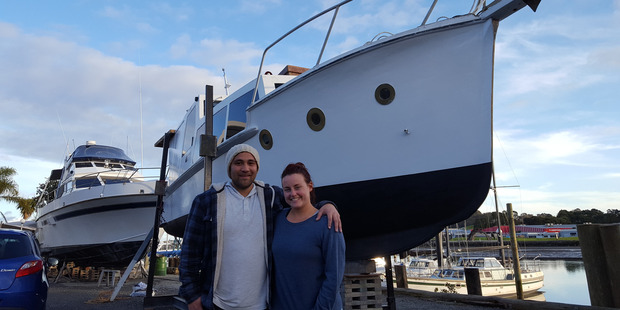 Reuben Mackey and Jade Pumford had no DIY experience but received plenty of advice during the renovation project.