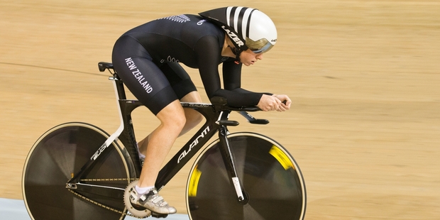 New Zealand track cyclist Lauren Ellis. Photo / Greg Bowker